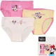 Minnie egér és Daisy pink-sárga kislány 3 db-os bugyi szett