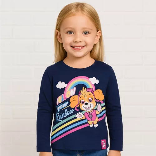 Mancs őrjárat Rainbow sötétkék lány felső