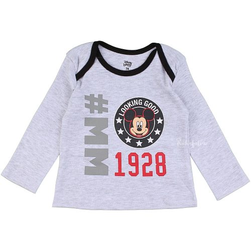 Mickey egér szürke baba felső