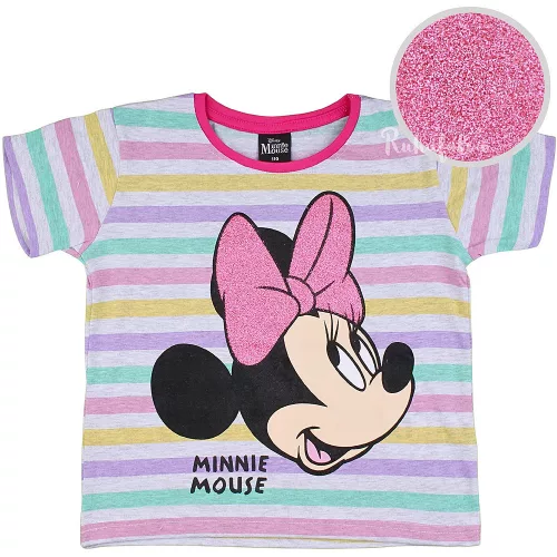 Minnie egér csíkos kislány felső