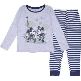 Minnie egér kékcsíkos kislány pizsama