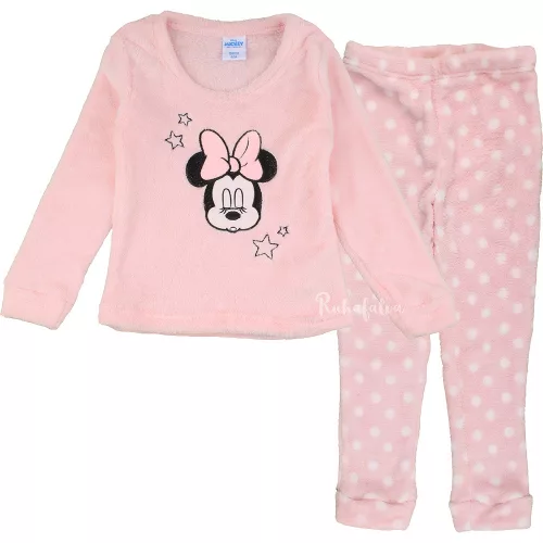 Minnie egér rózsaszín kislány polár pizsama