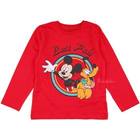Mickey egér és Pluto piros kisfiú felső