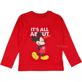 Mickey egér piros kisfiú felső