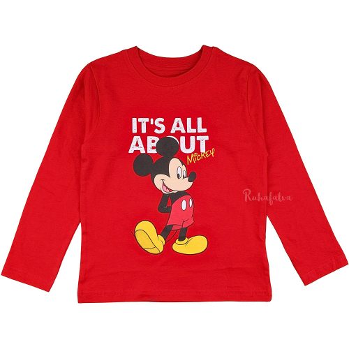Mickey egér piros kisfiú felső