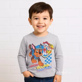 Mancs őrjárat szürke kisfiú felső