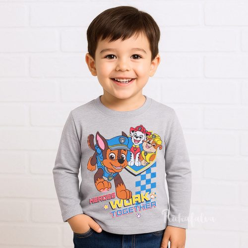 Mancs őrjárat szürke kisfiú felső