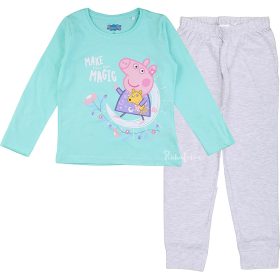 Peppa malac menta-szürke kislány pizsama