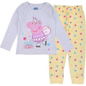 Peppa malac szürke-csillagos kislány pizsama