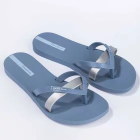 Ipanema Kirei acélkék-ezüst női papucs