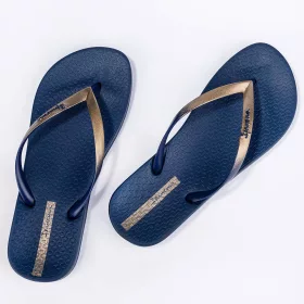 Ipanema Anatomic Connect II sötétkék-arany női papucs