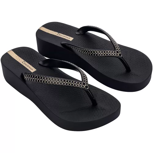 Ipanema Mesh XI Plat fekete női papucs