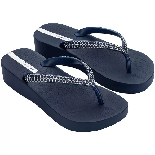 Ipanema Mesh XI Plat sötétkék női papucs