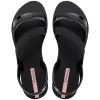 Ipanema Vibrant fekete női szandál