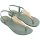 Ipanema Class Flora zöld-arany női szandál