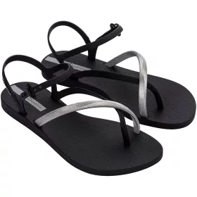 Ipanema Elegant fekete-ezüst női szandál