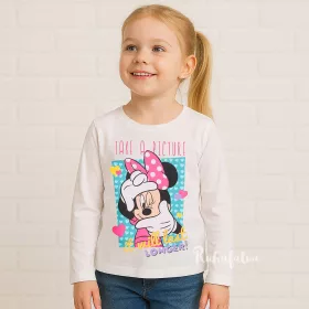 Minnie egér picture ekrü lány felső