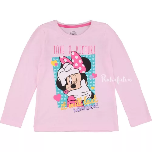 Minnie egér picture rózsaszín lány felső