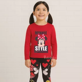 Minnie egér Style piros lány felső