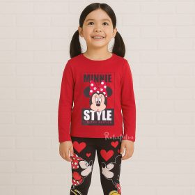 Minnie egér Style piros lány felső