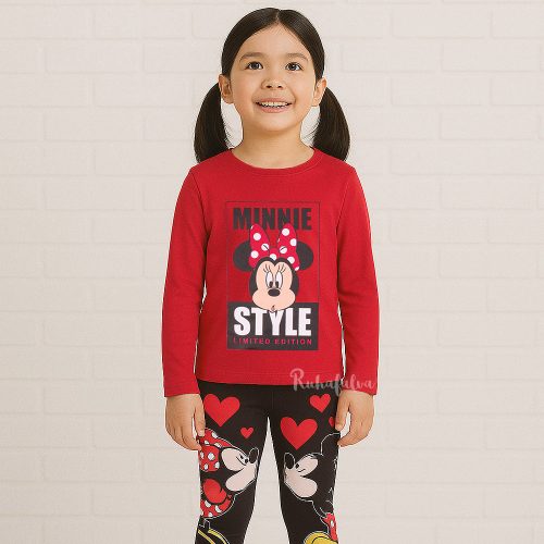 Minnie egér Style piros lány felső