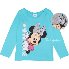 Minnie egér csillámos kék lány felső
