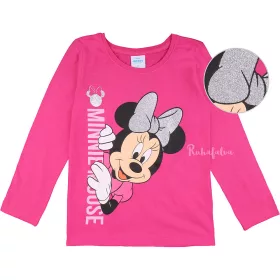 Minnie egér csillámos pink lány felső