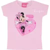 Minnie egér szíves halványrózsaszín lány póló