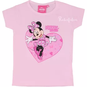 Minnie egér szíves halványrózsaszín lány póló