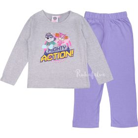 Mancs őrjárat Action szürke-lila kislány pizsama