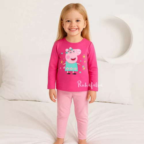 Peppa malac rózsaszín kislány pizsama