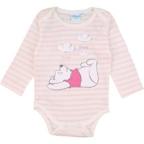 Micimackó-csíkos baba body szett