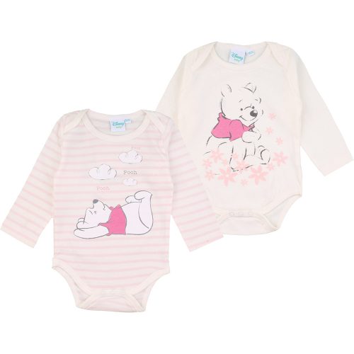 Micimackó-csíkos baba body szett