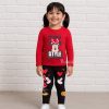 Minnie egér és Mickey fekete kislány leggings