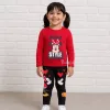 Minnie egér és Mickey fekete kislány leggings