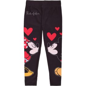 Minnie egér és Mickey fekete kislány leggings