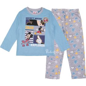 Mickey egér explorer kék-szürke kisfiú pizsama
