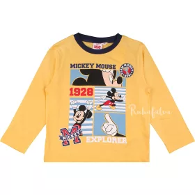 Mickey egér explorer sárga-kék kisfiú pizsama