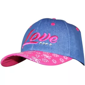 Kitti Love málna-farmerkék baseball kislány sapka