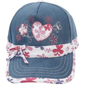 Kitti Szíves farmerkék baseball lány sapka