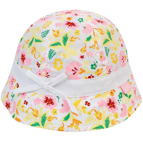 Kitti Pinkvirágos fehér kislány kalap