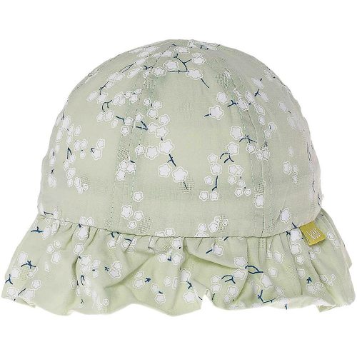 Kitti Fehérvirágos zöld kislány kalap