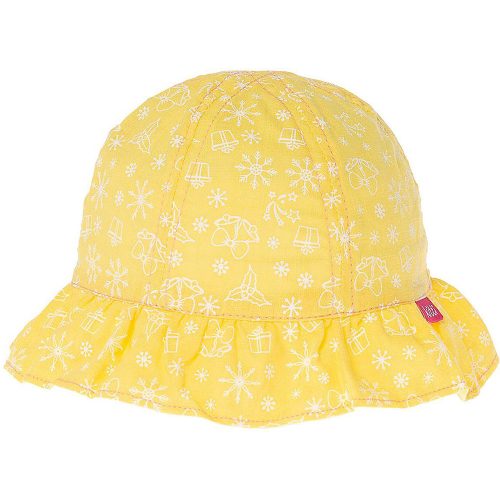 Kitti Mintás sárga kislány kalap