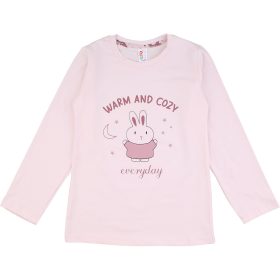 DomiKids Nyuszis rózsaszín lány pizsama