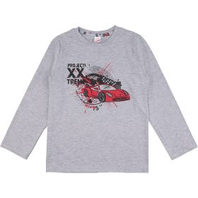 DomiKids Versenyautós szürke fiú pizsama