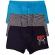 DomiKids Csíkos-kék fiú 3 db-os boxer szett