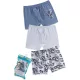 DomiKids Focis kék fiú 3 db-os boxer szett
