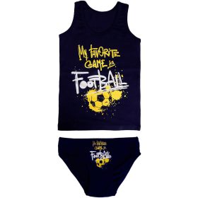 DomiKids Focis fekete fiú fehérnemű szett