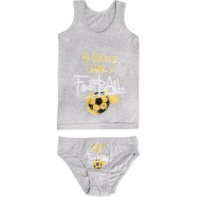 DomiKids Focis szürke fiú fehérnemű szett