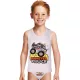 DomiKids Monster Truck szürke fiú fehérnemű szett